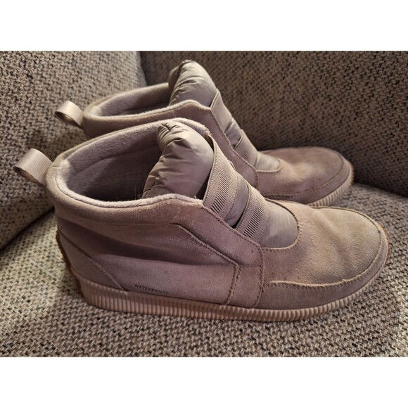 Sorel Women's Out 'N About Plus Mid Boot Waterproof‎ Leather Rain Size 9.5 Gray - Picture 2 of 6